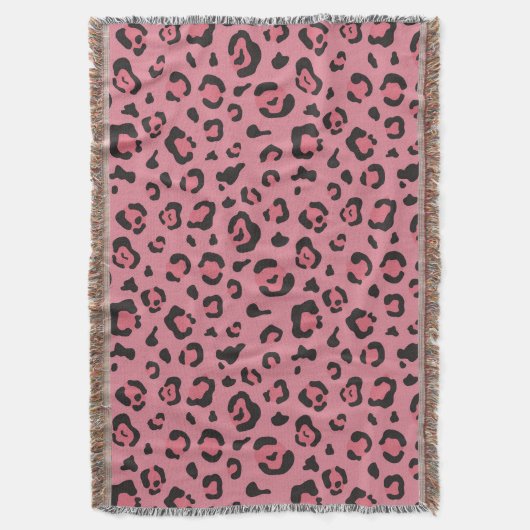 Illustration des Leopard-Rosa-Tieres Decke (Vorderseite Vertikal)
