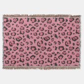 Illustration des Leopard-Rosa-Tieres Decke (Vorderseite)