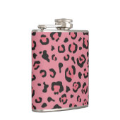 Illustration des Leopard-Rosa-Tieres Flachmann (Rechts)