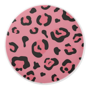 Illustration des Leopard-Rosa-Tieres Keramikknauf