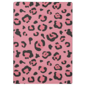 Illustration des Leopard-Rosa-Tieres Klemmbrett (Rückseite)