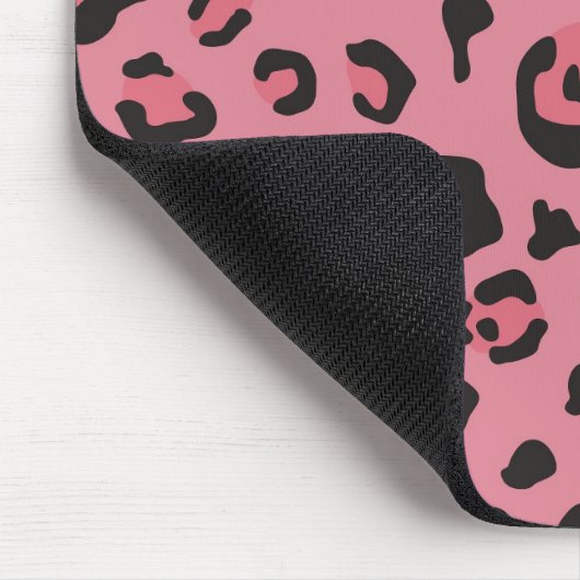 Illustration des Leopard-Rosa-Tieres Mousepad (Ecke)