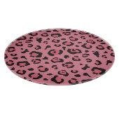 Illustration des Leopard-Rosa-Tieres Schneidebrett (Ecke)