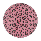 Illustration des Leopard-Rosa-Tieres Schneidebrett (Vorderseite)