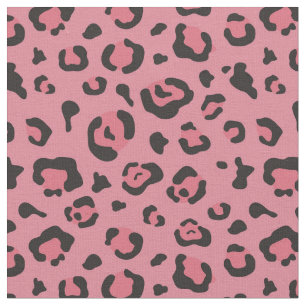 Illustration des Leopard-Rosa-Tieres Stoff
