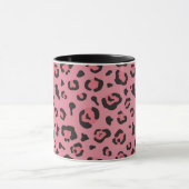 Illustration des Leopard-Rosa-Tieres Tasse (Zentrum)