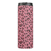 Illustration des Leopard-Rosa-Tieres Thermosbecher (Rückseite)