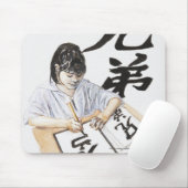 Illustration des Mädchens großes chinesisches Mousepad (Mit Mouse)