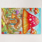 Illustration des Magischen Mushroom House Puzzle (Horizontal)