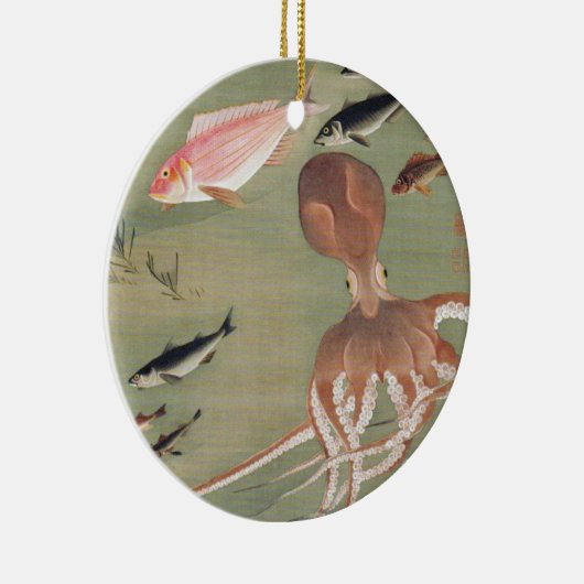 Illustration des menschlichen Lebens in Fischen un Keramik Ornament (Rechts)