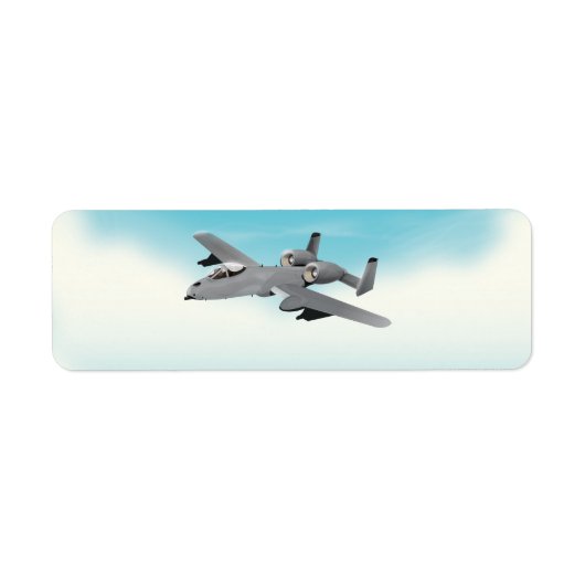 Illustration des militärischen Flugzeug A10 (Vorne)