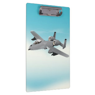 Illustration des militärischen Flugzeug A10 Klemmbrett