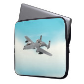 Illustration des militärischen Flugzeug A10 Laptopschutzhülle (Vorderseite Links)