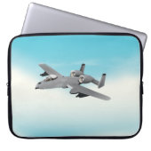 Illustration des militärischen Flugzeug A10 Laptopschutzhülle (Vorderseite)