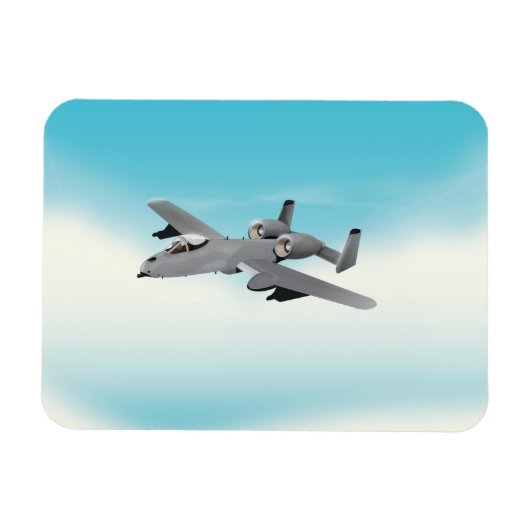 Illustration des militärischen Flugzeug A10 Magnet (Horizontal)