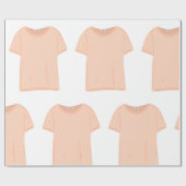 Illustration des Minimalistischen Peach-T-Shirts Geschenkpapier (Flach)