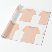 Illustration des Minimalistischen Peach-T-Shirts Geschenkpapier (Ungerollt)