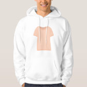 Illustration des Minimalistischen Peach-T-Shirts Hoodie (Vorderseite)
