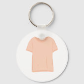 Illustration des Minimalistischen Peach-T-Shirts Schlüsselanhänger (Vorderseite)