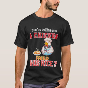 Illustration des modernen funny Fried Rice Chicken T-Shirt