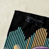 Illustration des modernen Techno-Astronauten Strandtuch (Beispiel)