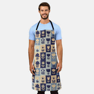 Illustration des Musters "Whimsical Floral" Schürze