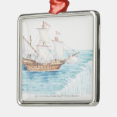 Illustration des nähernden Randes des Schiffs des Silbernes Ornament (Links)