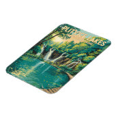 Illustration des Nationalparks Plitvicer Seen - Re Magnet (Linke Seite)