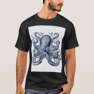 Illustration des Navy-Blauen Kraken von Ernst Haec T-Shirt