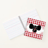 Illustration des niedlichen Babyelementars Notizblock (Innenseite)