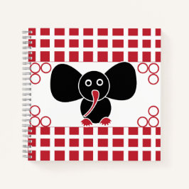 Illustration des niedlichen Babyelementars Notizblock