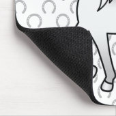 Illustration des Niedlichen Cartoon des grauen Tro Mousepad (Ecke)