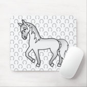 Illustration des Niedlichen Cartoon des grauen Tro Mousepad (Mit Mouse)