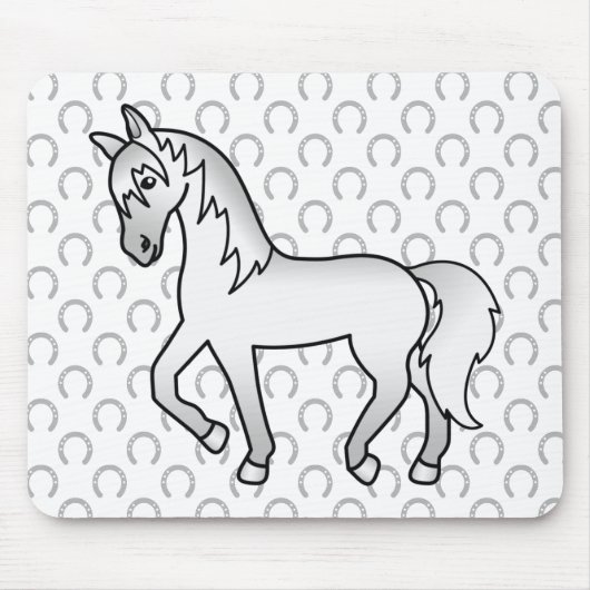 Illustration des Niedlichen Cartoon des grauen Tro Mousepad (Vorne)