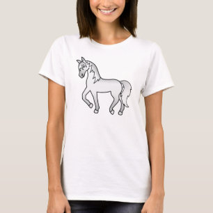 Illustration des Niedlichen Cartoon des grauen Tro T-Shirt