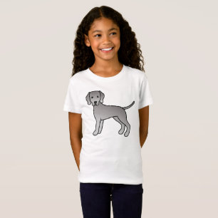 Illustration des Niedlichen Cartoon des Weimaraner T-Shirt