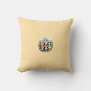 Illustration des niedlichen Cartoon   Funny Farm A Kissen