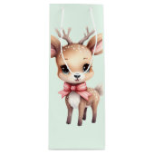 Illustration des niedlichen Cartoon für Hirsche Geschenktüte Für Weinflaschen (Vorderseite)