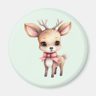 Illustration des niedlichen Cartoon für Hirsche Magnet