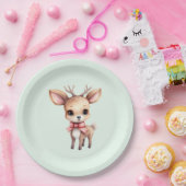 Illustration des niedlichen Cartoon für Hirsche Pappteller (Party)