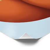 Illustration des niedlichen Fox- und Owl-Whimsikal Poster (Ecke)