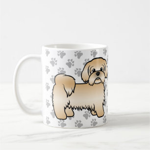 Illustration des Niedlichen Hundes von Gold Shih T Kaffeetasse