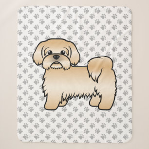 Illustration des Niedlichen Hundes von Gold Shih T Sherpadecke