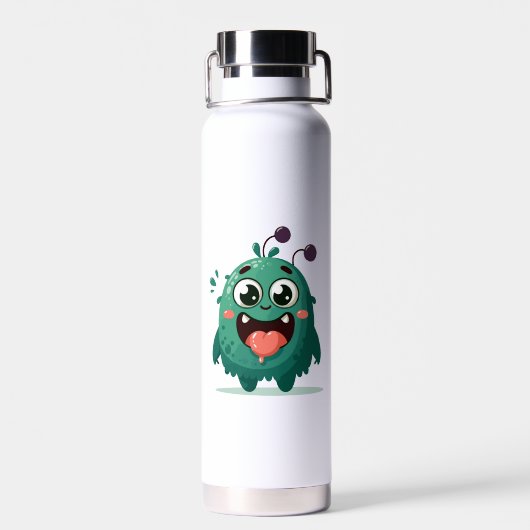 Illustration des niedlichen Monster-Cartoon-23201 Trinkflasche (Rückseite)