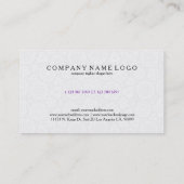 Illustration des niedlichen Retro-Elefanten Visitenkarte (Rückseite)