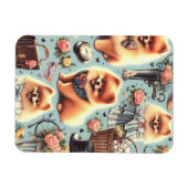 Illustration des niedlichen Spitzes Magnet (Horizontal)