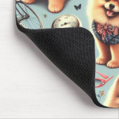 Illustration des niedlichen Spitzes Mousepad (Ecke)