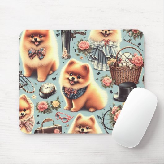 Illustration des niedlichen Spitzes Mousepad (Mit Mouse)