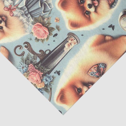 Illustration des niedlichen Spitzes Seidenpapier (Ausschnitt)