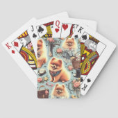 Illustration des niedlichen Spitzes Spielkarten (Rückseite)